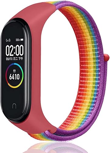 Niboow Cinturino per Xiaomi Mi Band 6/Mi Band 5/Mi Band 4/Mi Band 3/Amazfit Band 5, Nylon Regolabile Cinturini per Xiaomi Mi Band 6/Mi Band 5/Mi Band 4/Mi Band 3/Amazfit Band 5 - Ysert