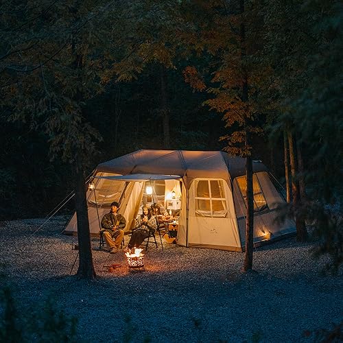 Naturehike Village 17.0 ㎡ Tenda familiare pop-up tenda da campeggio, tenda da campeggio per 4-6 persone, grande tenda a tunnel con colonna d'acqua 2000 mm - Ysert