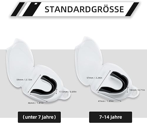 5 Pezzi Paradenti Sportivo adolescenti e Bambini, Paradenti Kick Boxing, Paradenti Professionale Slim per Rugby, Boxe, Arti Marziali, Hockey, Arti Marziali Miste, Taekwondo - Ysert