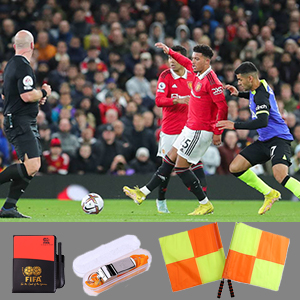 Set di Carte Arbitro Carte Arbitro e 2 Fischietti Arbitro per Partite Sportive Kit Arbitro Calcio