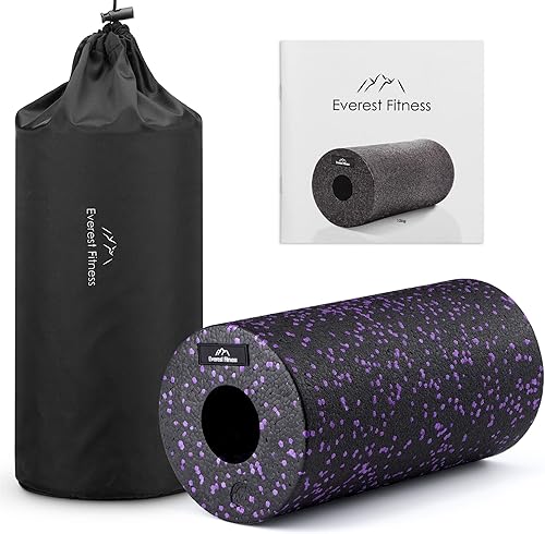 EVEREST FITNESS Foam Roller - Rullo Schiena Massaggiante Ø 15 x 30 cm - Roller Pilates - Roll Palestra Stretching e Yoga - Tubo Fitness per Massaggio Muscolare - Ysert
