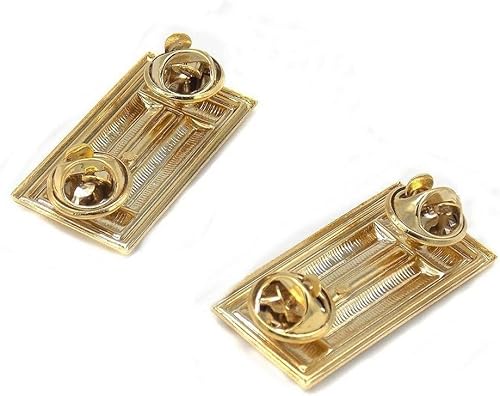 Mostrine metallo per camicia verde dorato - Ysert