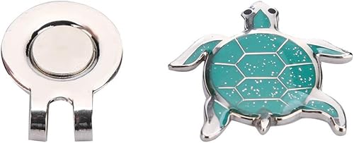 SUNGOOYUE Marcatore per Pallina da, Marcatore per Pallina Magnetica per Cappello da da Donna in Acciaio Inossidabile per Mazza da (Tortoise) - Ysert