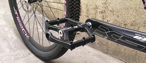Pedali Antiscivolo in Lega di magnesio Easy MTB/Mountain Bike/Bici da Strada/City Bike/Pedali per Ciclismo/BMX Pedali per Biciclette con Fuso in Acciaio CR-Mo - Ysert