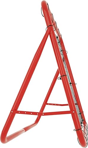 YRHome Rete da Calcio Rimbalzo, 100 cm, per Vari Sport di Palla, 5 Gradini Regolabili, Pieghevole, Telaio in Acciaio su Entrambi i Lati - Ysert