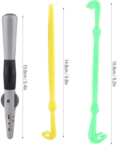 Set di Anelli per Ami da Pesca, Singolo e Doppio Gancio per Annodare Anelli per Nodi Rapidi - Ysert