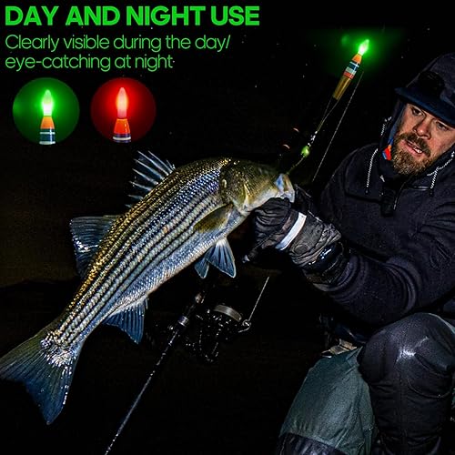 THKFISH Posa LED Pesca Posa Luminosa Galleggiante da Pesca Set di 3 Pezzi - Ysert