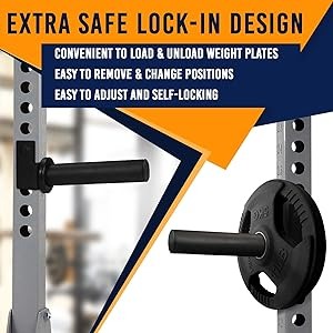 Supporto piastra peso olimpico Attacco cremagliera di potenza adatto a piastre del peso 2"x2"/3"x2"