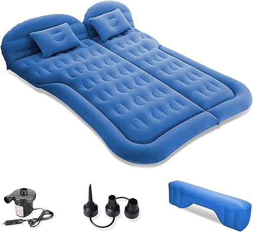 Ergocar Materassino Gonfiabile SUV MPV Floccaggio Materasso Letto per Auto con Pompa per Il Campeggio, Escursionismo, Piscina, Spiaggia, Viaggiare (Beige) - Ysert