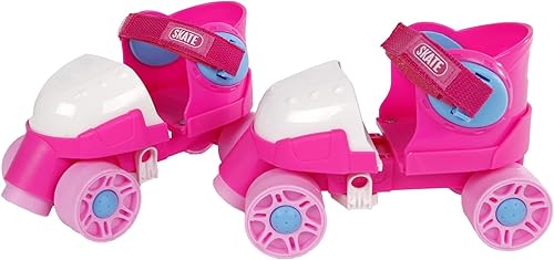 720522 - Pattini in linea per bambini, colore: rosa (misura regolabile 24-30, pattini in linea per bambini, pattini con aiuto per l'apprendimento), taglia - Ysert