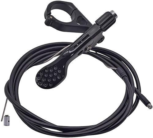 Colonna contagocce per bicicletta, leva a distanza, in lega di alluminio, interruttore di sollevamento per bicicletta, leva di controllo regolabile per reggisella contagocce (nero) - Ysert