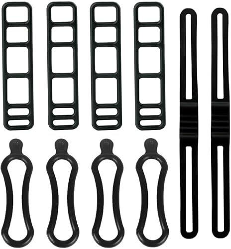 Banda da Bicicletta 10 Pezzi Cinturino in Silicone Bicicletta Cinturino Bicicletta Cinturino Elastico per Bici Bicicletta Anello Fissaggio Elastico Luci Della Bicicletta Anello Gomma Bicicletta - Ysert