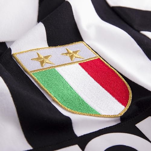 Juventus FC 1984-85 Retro Football Shirt T-Shirt con Colletto da Calcio retrò Uomo - Ysert