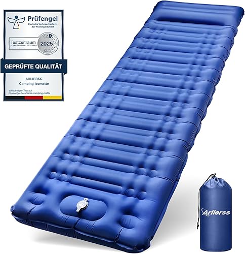 Materassino da Campeggio,Materassino Gonfiabile Extra Spessore da 12 cm con Cuscino, Materassino Autogonfiabile Ultraleggero&Impermeabile, Adatto per Trekking,Backpacker,Tenda,Spiaggia - Ysert
