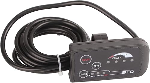 Electric LCD Display 810 LED Screen with 5 Wire Control Panel - Exquisite ABS Material Lightweight Fit for E-Bikes and Scooters - Ysert