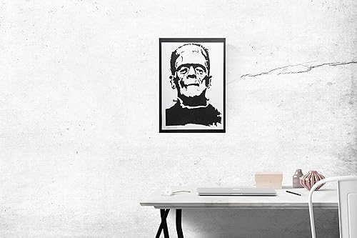 Autentici Graffiti Fatti a Mano Frankenstein Handmade Poster Film Boris Karloff Quadro Moderno Soggiorno Decorazione Parete Regalo Uomo e Donna - Ysert