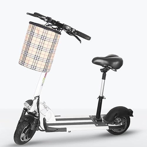 1 cestino anteriore per bicicletta, cestino per bicicletta pieghevole, cestino per manubrio in bicicletta con gancio per piccolo animale domestico, negozio di alimentari, campeggio - Ysert