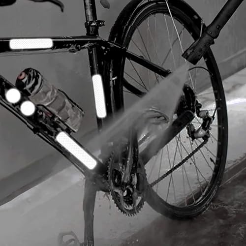 42 Adesivi Riflettenti, Adesivi Riflettenti Impermeabili per Biciclette da Esterno, Varie Forme di Adesivi Riflettenti per Biciclette, Adatti per caschi, Biciclette, Automobili, passeggini - Ysert