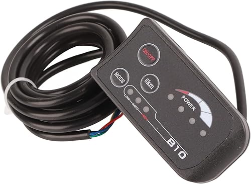 Electric LCD Display 810 LED Screen with 5 Wire Control Panel - Exquisite ABS Material Lightweight Fit for E-Bikes and Scooters - Ysert