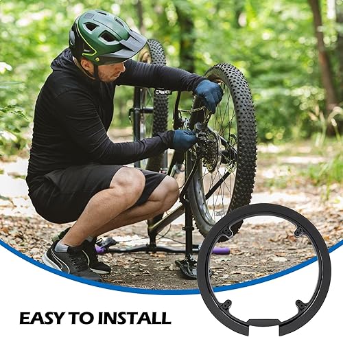 Coperchio per Pignone da Bicicletta: 3 Pezzi Copertura Robusta per Pignone, Anello di Protezione della Catena, Per Mountain Bike con 42-44 Denti (Nero) - Ysert