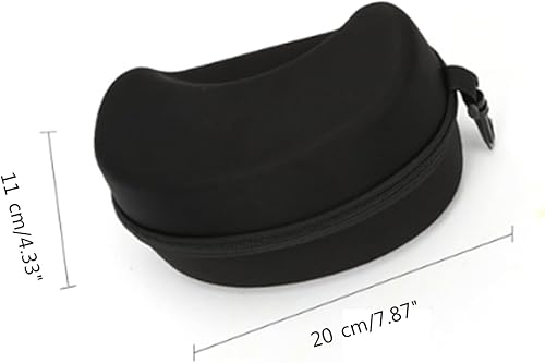 Custodia Rigida Protettiva per Occhiali da Sci e Snowboard con Moschettone - Custodia per Occhiali da Sci - Ysert