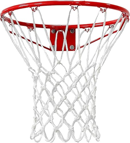 Rete da basket – Rete da basket leggera di ricambio standard, in nylon, per bambini e adulti, per interni ed esterni, resistente, per lezioni PE, stadi - Ysert