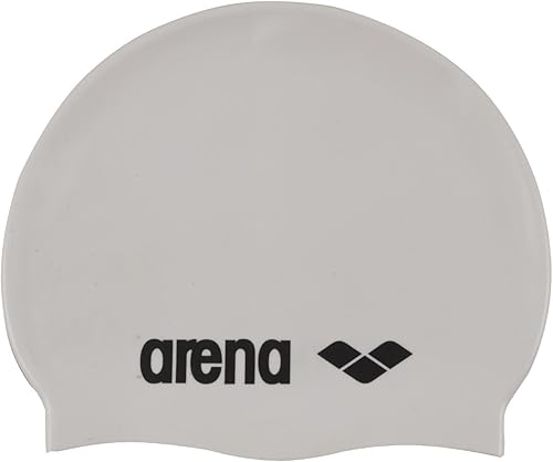 Arena Classic Silicone, Cuffia Unisex Adulto, Bianco (White/Black), Taglia Unica & Classic Silicone, Cuffia Unisex Adulto, Nero (Black-Silver), Taglia Unica - Ysert