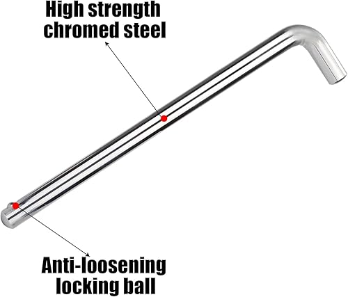 Perno per Pila di Pesi, Diametro 0,95 cm 15,30 cm Perno di Caricamento del Peso A Forma di L Perno di Trazione Perno di Estensione della Pila di Pesi Perno di Selezione del Peso per Casa - Ysert