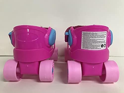 720522 - Pattini in linea per bambini, colore: rosa (misura regolabile 24-30, pattini in linea per bambini, pattini con aiuto per l'apprendimento), taglia - Ysert