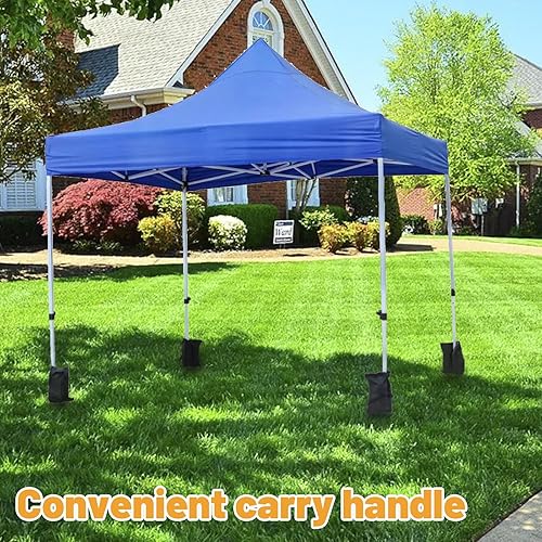 4 Pezzi Pesi per Gazebo, Nero Zavorre per Gazebo Sacchi di Sabbia, Pesi per Gazebo da Esterno Adatto per Tende Padiglioni Ombrelloni Scalette per Piscine - Ysert