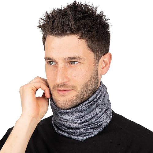 Tucano Urbano Basset Air-City, Collare A Tubo Multiuso con Maschera Antismog Integrata Unisex-Adulto, Nero, Taglia Unica - Ysert