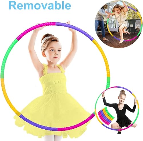 Hula Hoop 8 sezioni,Hula Hoop per Bambini,Cerchio di Fitness Rimovibile,Diametro 72cm - Ysert