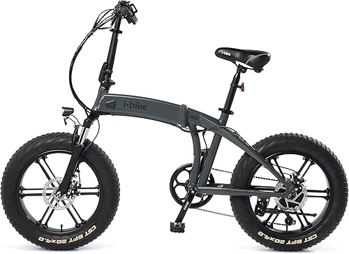 Orso Ita99, Bicicletta Elettrica Ripiegabile Unisex Adulto, Nero, 175.5 x 130.5 x 30.5 Cm - Ysert