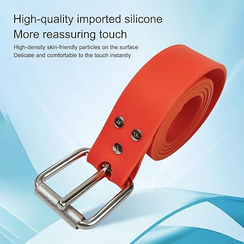 Cintura per pesi per immersioni gratuite, cintura in gomma marsigliese di alta qualità, con fibbia a sgancio rapido, 135 cm - Ysert