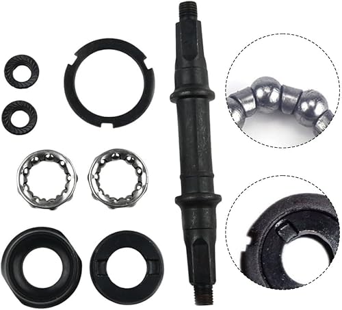 Kit asse movimento centrale per bicicletta con foro quadrato, coppe e cuscinetti - Ysert