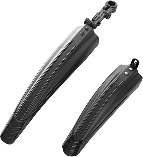 Set di 2 parafanghi neri per bicicletta, parafanghi in plastica, accessori per bicicletta, parafanghi per mountain bike - Ysert