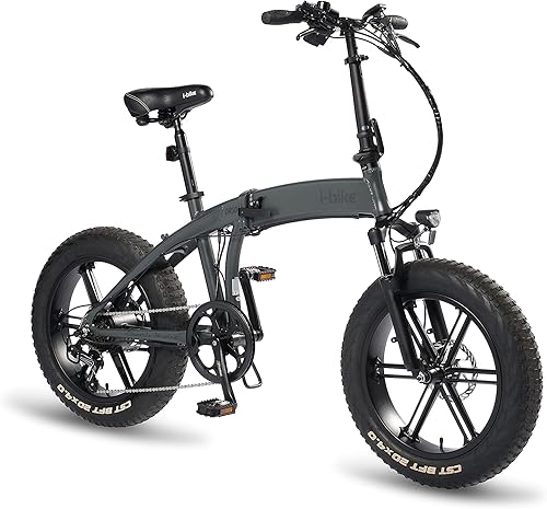 Orso Ita99, Bicicletta Elettrica Ripiegabile Unisex Adulto, Nero, 175.5 x 130.5 x 30.5 Cm - Ysert
