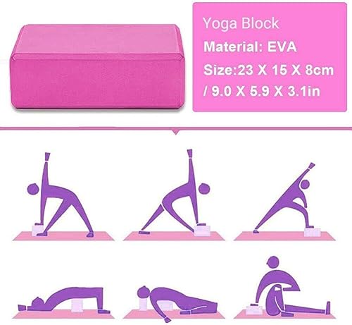 5 Pezzi Set di Attrezzature per Yoga Palla per Yoga Esercizio Ginnastica Fitness Pilates Palla Esercizio Yoga Blocchi Fascia per Resistenza - Ysert