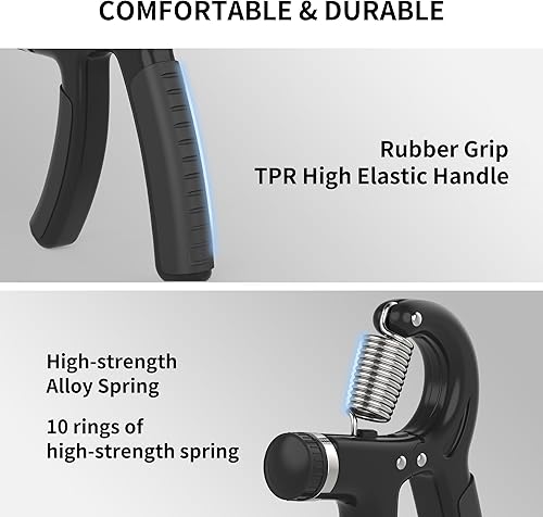 PROIRON Hand Grip, Avambracci Attrezzi con Resistenza 5-60KG per Allenamento della Forza e Recupero di Lesioni alla Mano - Ysert