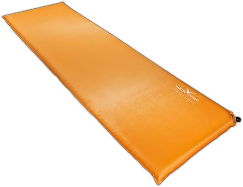 Black Crevice Materassino autogonfiabile, materassino autogonfiante, per esterni, materasso gonfiabile, materasso da campeggio, robusto materassino autogonfiabile, dimensioni: 200 x 60 cm - Ysert