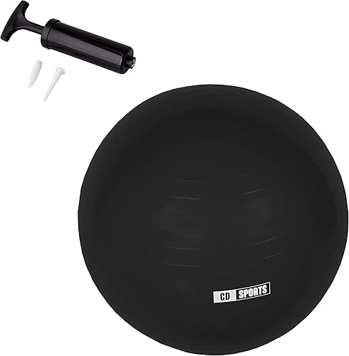 Pilates Ball 55cm / 65cm / 75cm di diametro, Palla per la gravidanza, Fitball, con infiammatore incluso, Big Ball per lo Yoga, Ginnastica, Fitness - Ysert
