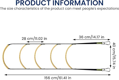 Scala per barche, a 5 livelli, per barche, per barche, kayak, motoscafo, canoa - Ysert