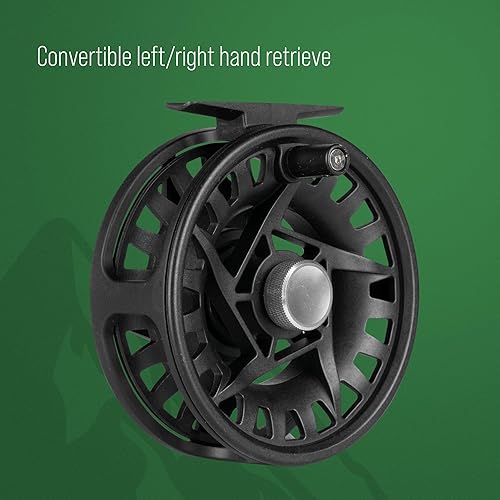 Shakespeare Mulinello da pesca a mosca Cedar Canyon Click - Costruzione leggera in grafite, sistema di trascinamento a scatto regolabile, prestazioni fluide - Più dimensioni - Ysert