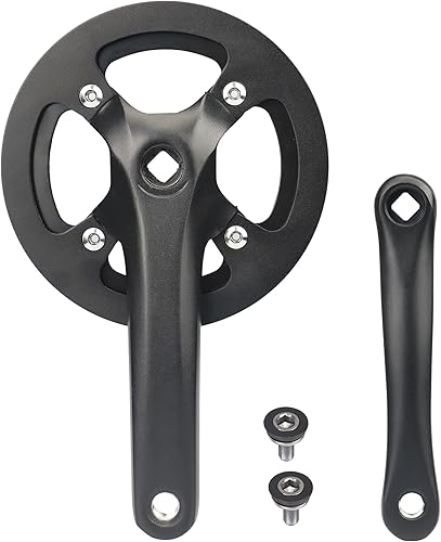 Singel Speed - Guarnitura 38T/46T/48T Bicycle Crankset da 170 mm, in alluminio, per bicicletta da donna - Ysert