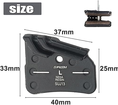 1 paio di pastiglie per freni a disco nere, pastiglie per freni a disco per bicicletta N03A, pastiglie per freni a disco per mountain bike per SHIMANO M9120, M8120, M7120 Accessori per ciclismo - Ysert