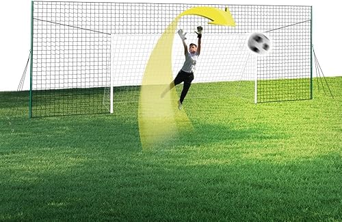 Porta da calcio con rete e rebounder - Attrezzatura da allenamento per giardino, tutto-in-uno - Ysert