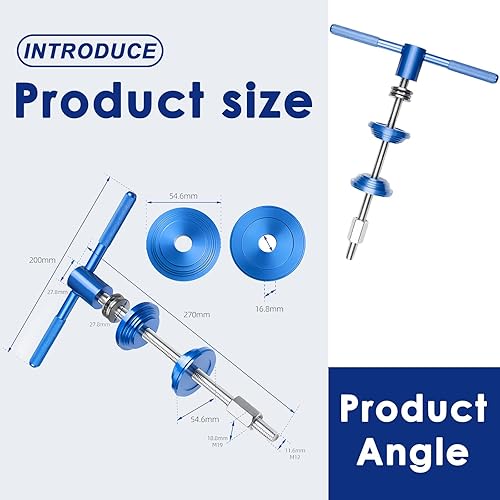 Attrezzo Pressione per Bicicletta Serie Sterzo, Attrezzo a Pressione per Bicicletta, Attrezzo a Pressione per La Cuffia della Bici, Attrezzi L'installazione per Movimento Centrale per Mountain Bike - Ysert