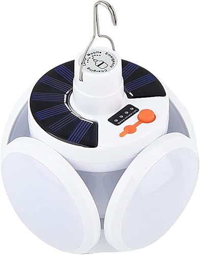 Lanterna da Campeggio a Led Solare, Luce da Campeggio 5 Modalità di Illuminazione, Lampade Ricaricabili da Esterno IPX7 Impermeabile per Tenda Campeggio Pesca Emergenza - Ysert