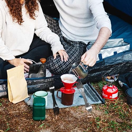 4 Pezzi Posate Campeggio/5 in 1 Sporks Multifunzionale/Adatto per Campeggio, Viaggi, Attività All'Aperto - Ysert