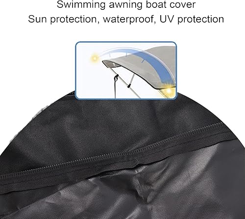 Alomejor Bimini Top Cover, Copertura di Ricambio Impermeabile per Tendalino Parasole per Barca con Design Pieghevole per Barche - Ysert